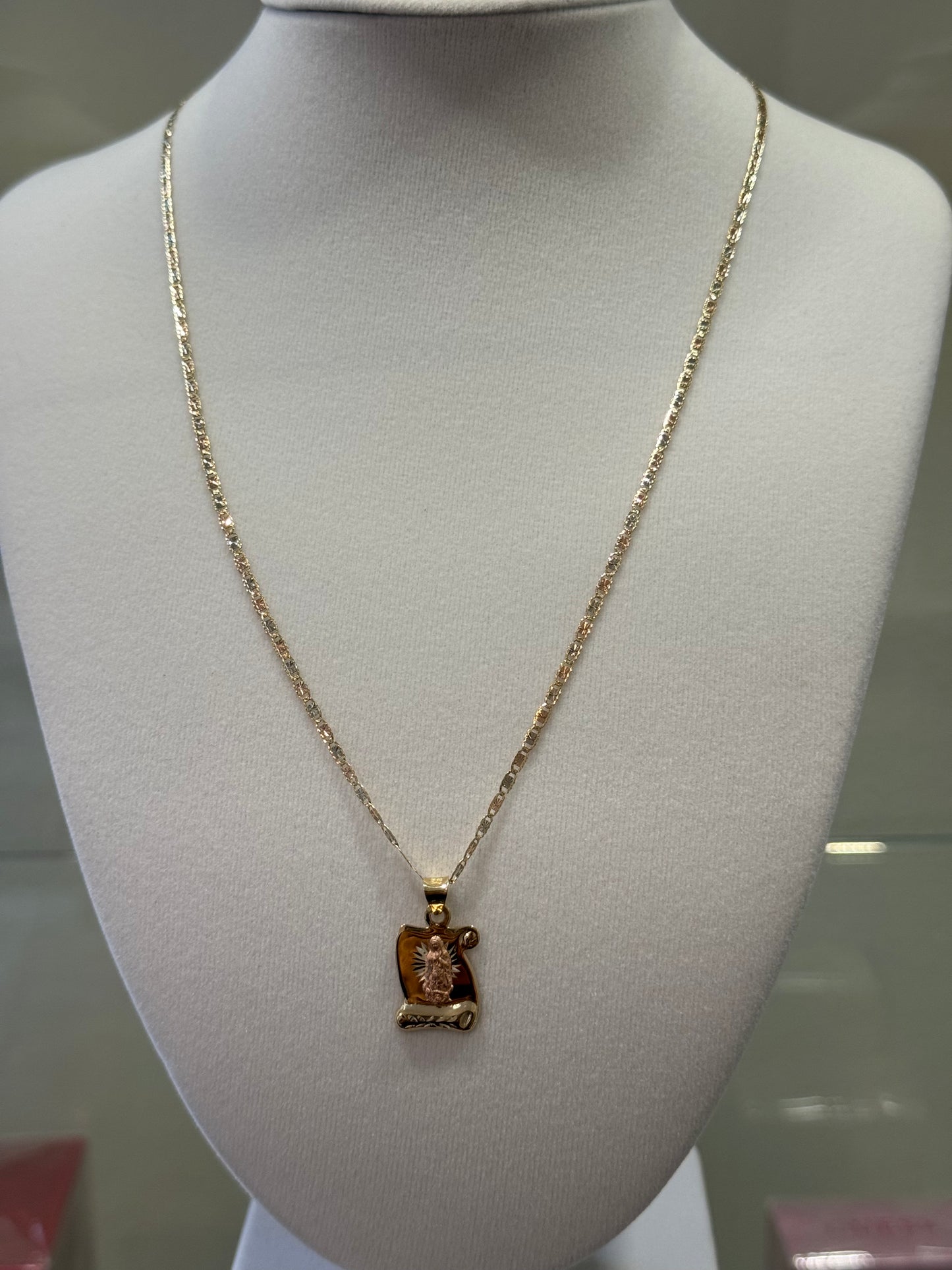 Valentino Chain with Virgin Pendant